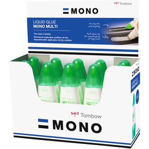 Tombow Alleskleber PT-MTC-10P, Multi Talent, 25g, mit Lösungsmittel, weiß, 10 Stück