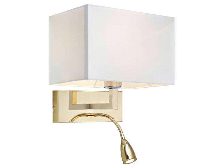 Wandleuchte Savoy Messingfarben max. 60 Watt Wandlampe