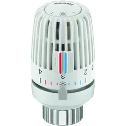 Heimeier Thermostat-Kopf 9710-40.500 mit Diebstahlsicherung, 2 Schrauben, weiß, für Ventilheizkörper