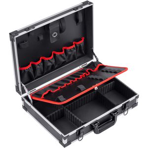 Meister Werkzeugkoffer WU9095070, leer, Aluminium Klappkoffer