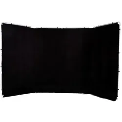 Lastolite Panoramic Background Cover (400 cm, 230 cm), Hintergrundsystem, Schwarz