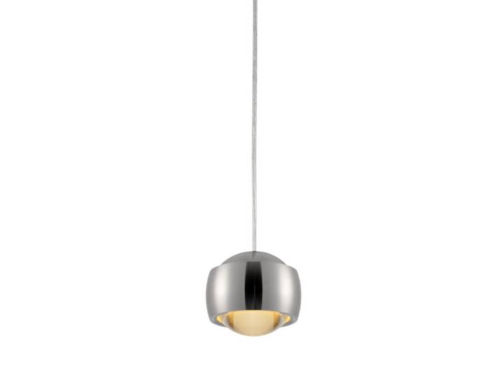 s.luce Led-Hängelampe Beam Aluminium, Alufarben, Metall, Rund,Rund, LED integrated, 8x7x8 cm, Lampen & Leuchten, LED Beleuchtung, LED-Hängeleuchten