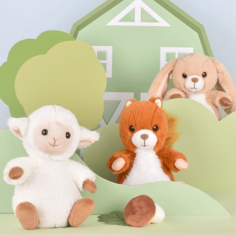 Peluche Mouton ivoire 20 cm : Les Doux Stretch - Histoire d'Ours