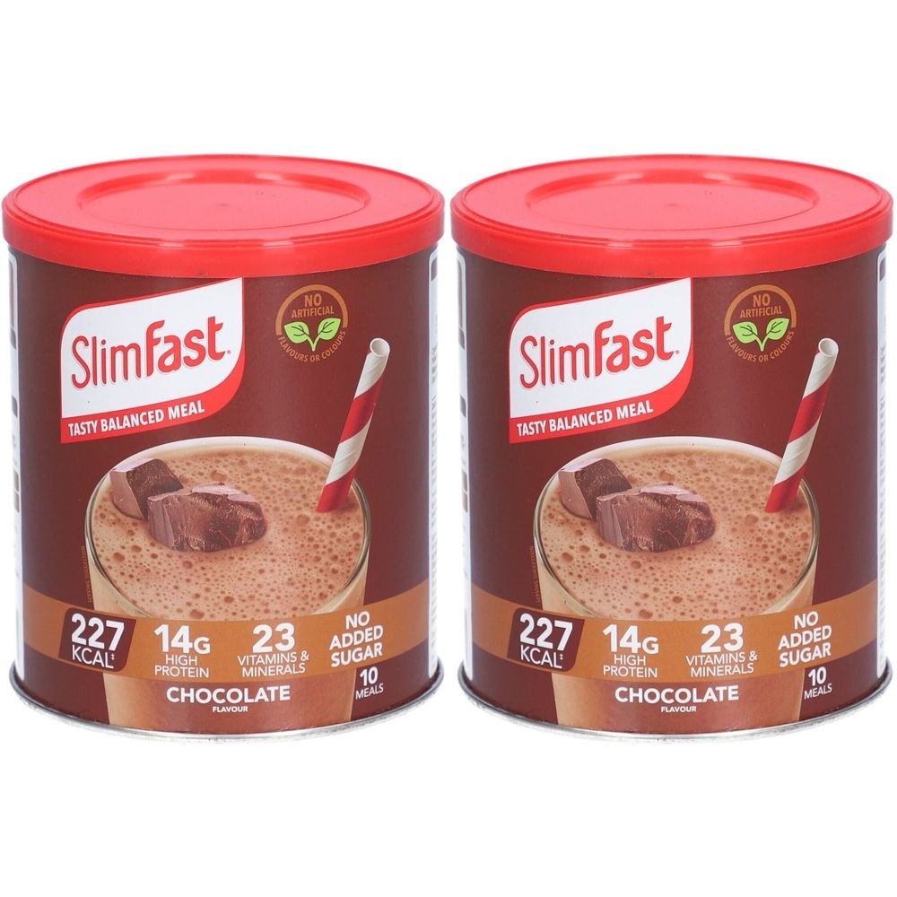 2x Slim Fast Pulver Schokolade 2x375 g