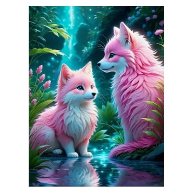 Norimpex Diamant Mosaik - Rosa Füchse (2001373)
