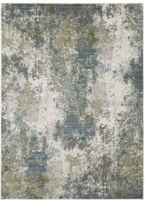 Style Haven Caldon Contemporary Abstract Blue Area Rug