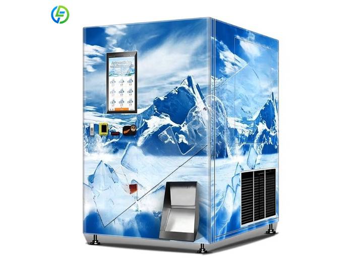Distributeur automatique de glace Ouruoxi personnalisé, fabricant de glace en pépites, distributeur automatique de glace en sachet
