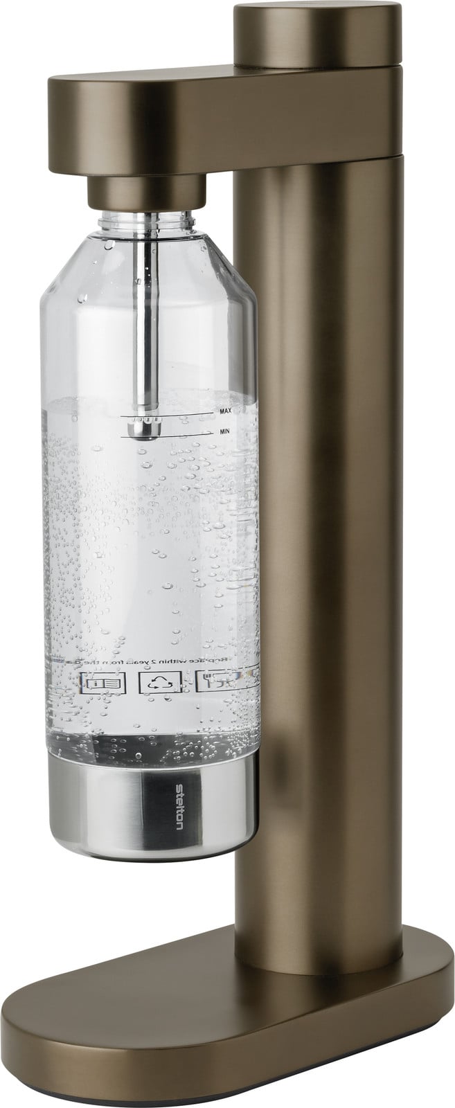 Stelton Brus waterfilter, donkerbruin metallic