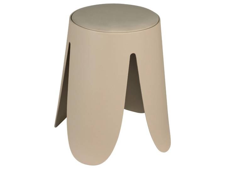 Wenko Badhocker Comiso, Beige, Kunststoff, 44.5x46x44.5 cm, freistehend, rutschfest, Badezimmer, Badezimmerausstattung, Badhocker & Duschhocker