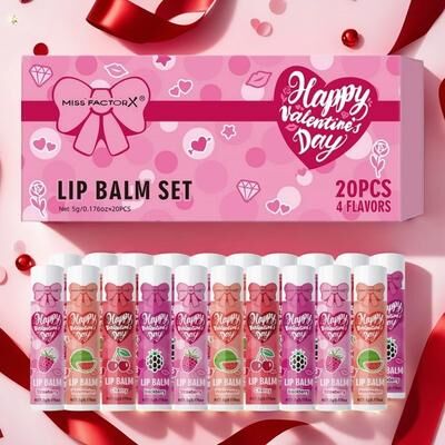 Uplift Essentials Luxury Lip Balm Gift Set Hydrating Glossy 20 Piece Collection Luxury Lip Balm Gift Set Hydrating Glossy 20 Piece Collection