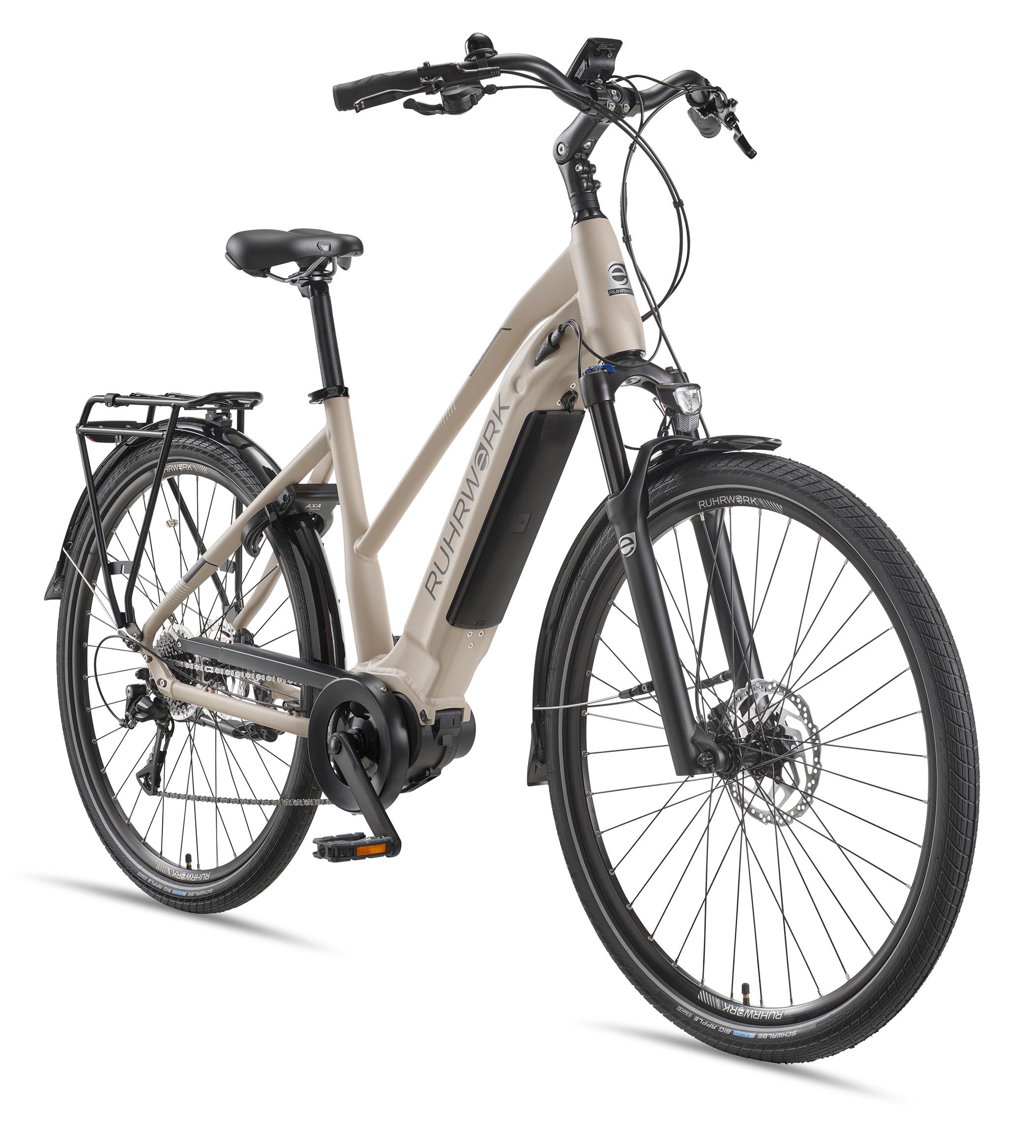 Ruhrwerk Trekking E-Bike Damen MT800 28 Zoll Mittelmotor 8-Gang Kettenschaltung