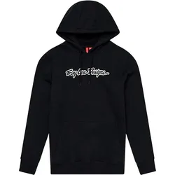 Troy Lee Designs Signature, Kapuzenpullover - Schwarz/Weiß - S