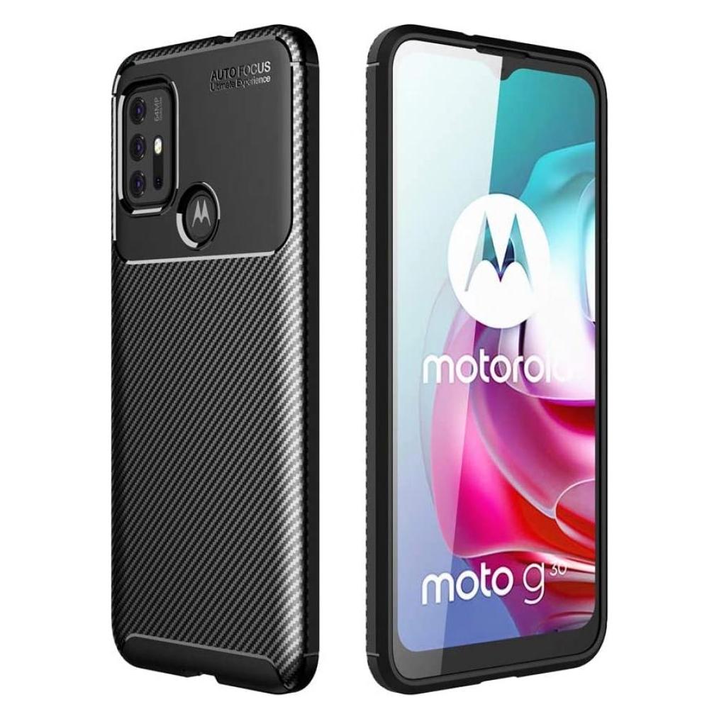 Screenguard Motorola Moto G10 Hülle Carbon Design TPU Case (Motorola Moto G10) (00028355)