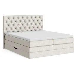 Boxspringbett irisette MONDO BARELL - Bezug: Stoff