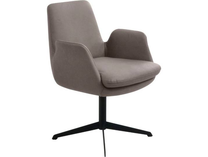 K+W Komfort & Wohnen Drehstuhl Cube, Rückholfunktion, Untergestell schwarz
