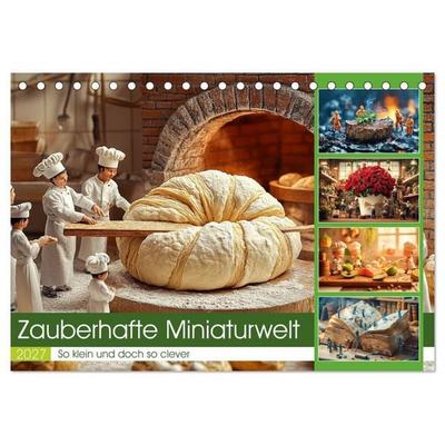 Zauberhafte Miniaturwelt (Tischkalender 2027 DIN A5 quer), CALVENDO Monatskalender