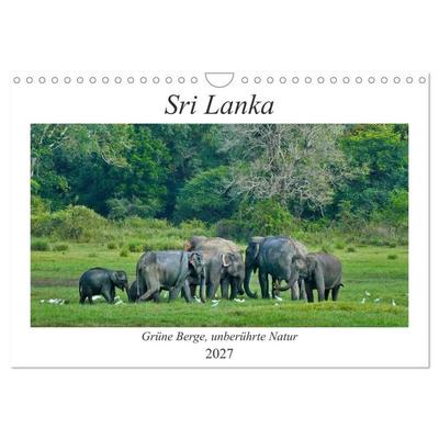 Sri Lanka, Grüne Berge - unberührte Natur (Wandkalender 2027 DIN A4 quer), CALVENDO Monatskalender