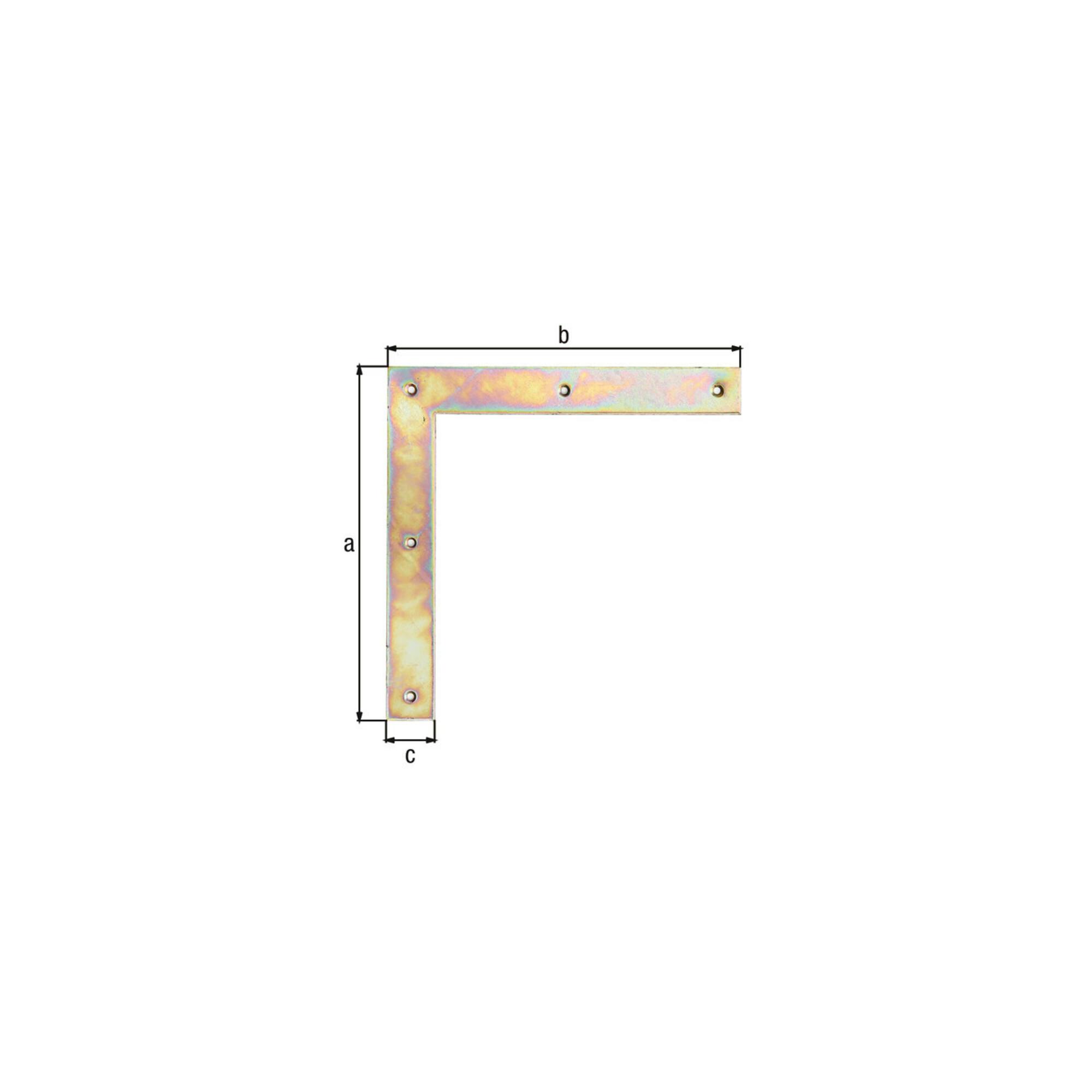 GAH Alberts Holzverb.-Eckwinkel L 300 x H 300mm, ger STA roh gelb galvanisch verzinkt (313098)