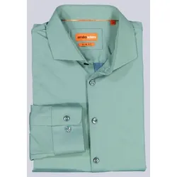 emilio adani Herren Innovatives Funktionshemd Grün slim fit uni Haifisch - L