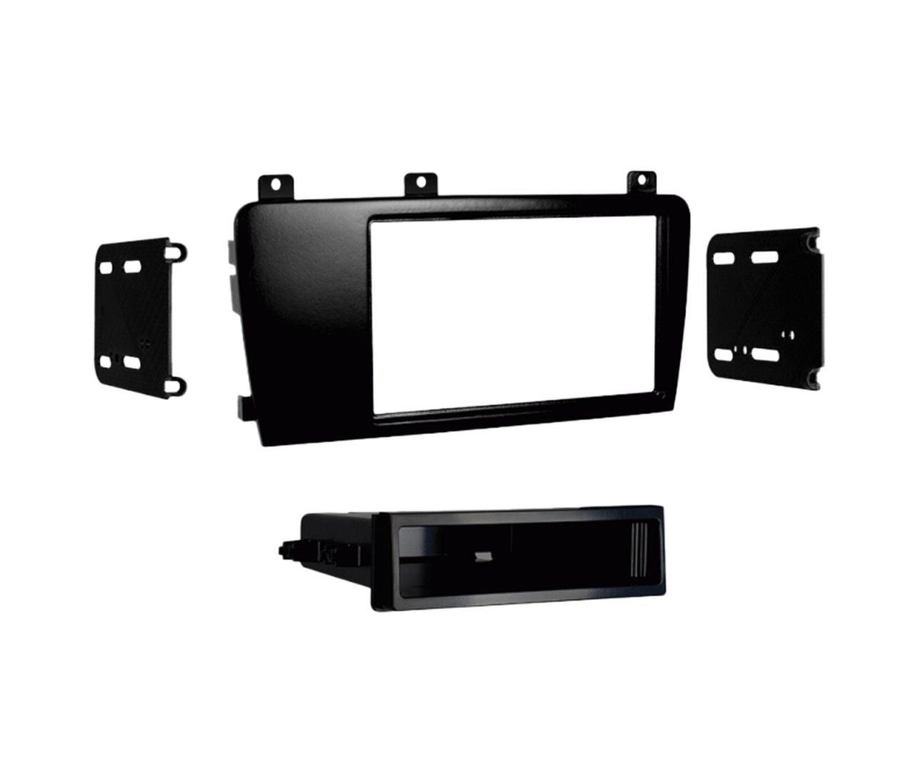 ACV 2-DIN Radioblende mit Fach Volvo S60/S70/V70/CX70 schwarz