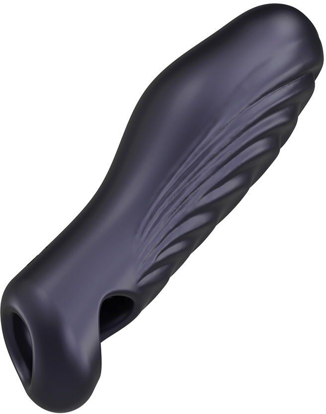 Manwan Ryzer - Extenseur de pénis et manchon de masturbation souple - Prune noire
