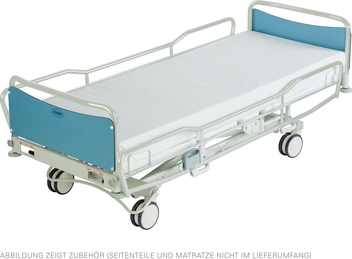 Lojer Krankenhausbett ScanAfia XS 480, Trendelenburg, RAL9010