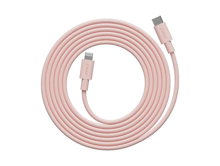 Avolt Cable 1 USB C vers Lightning câble de recharge 2m Nouveau Rose