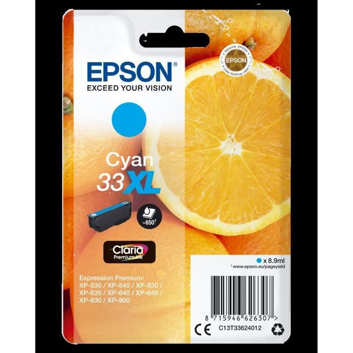 Epson Ink Cartridge T3362 XL Cyan Oranges C13T33624012