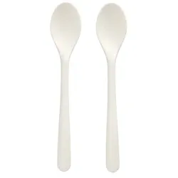 Conpax (LM) 50 Kaffeelöffel "Folia" C-PLA 14,5 cm weiss (97047, 50 Stück)