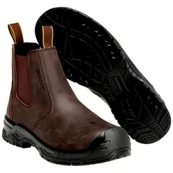 F1000-715 Sicherheitsstiefel, dunkelbraun/schwarz, 1047 - schwarz