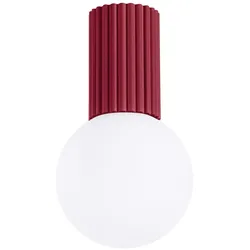 Sollux Plafond HALO burgunderrot IP44