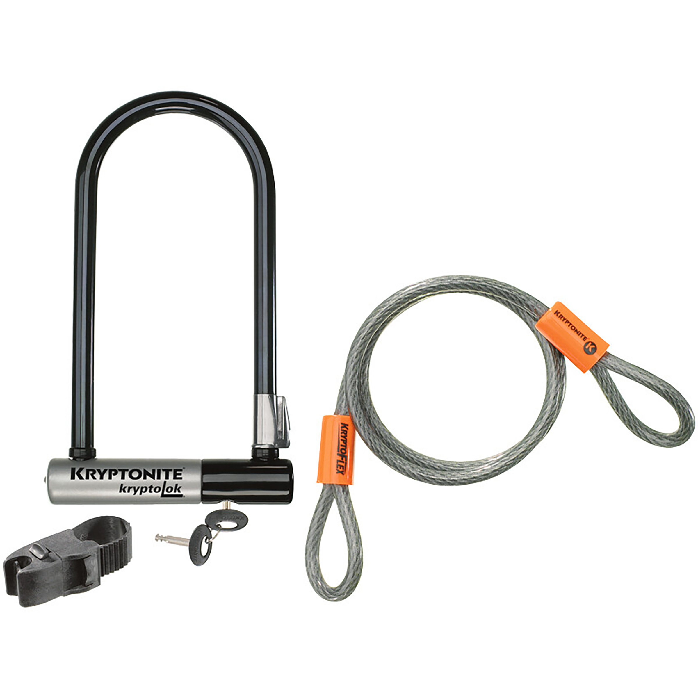 Kryptonite KryptoLok Standard mit Kryptoflex Fahrradschloss Fahrradschlösser schwarz Größe 120CM