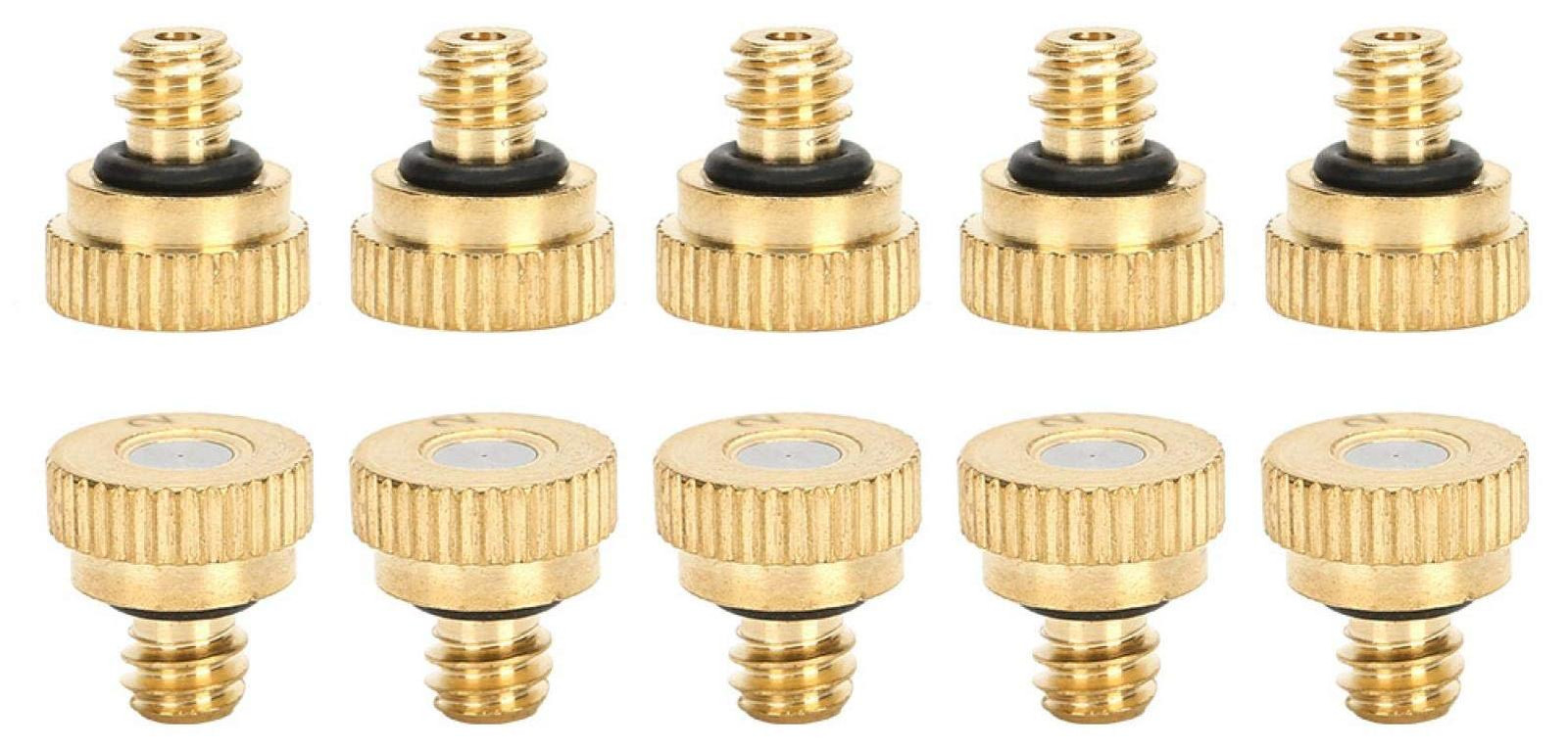 Selius 10 stuks messing vernevelingsnozzles voor buiten