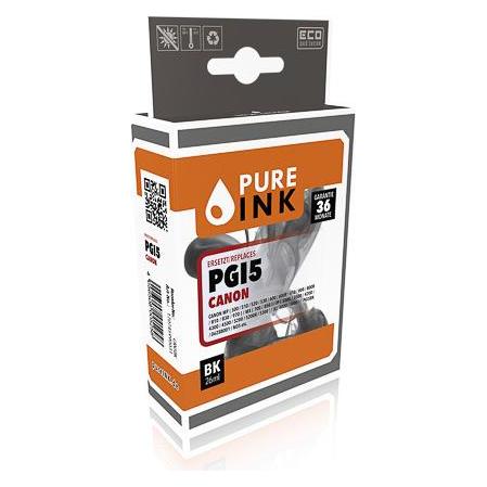 Pure Ink CAN5BK PI CANON PGI5BK MP Tinte black rebuilt 505Seiten Chip 26ml (BK) (CAN5BK)