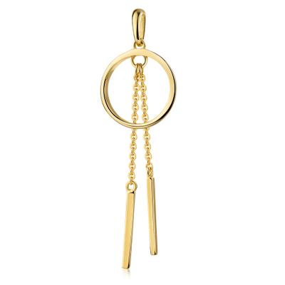 Kettenanhänger FIRETTI "Schmuck Geschenk Gold 333 Halsschmuck Anhänger", gold (gelbgoldfarben), Schmuckanhänger, Damen, Gelbgold 333, 1,05 g, Kettenanhänger