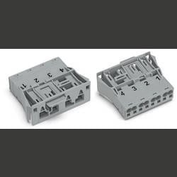 WAGO 770-754/062-000 Netz-Steckverbinder WINSTA MIDI Stecker, gerade Gesamtpolzahl: 4 25 A Grau 100 St.