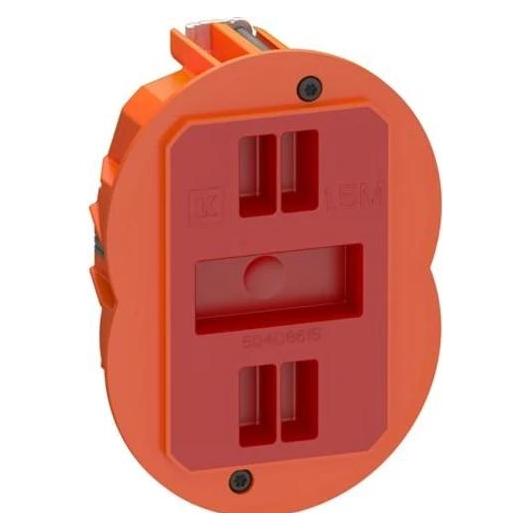 LK FUGA AIR SLIM Frontbox IP40 Winddicht 1 Modul, Orange- In Tasche für DIY (AAK504D35151L)