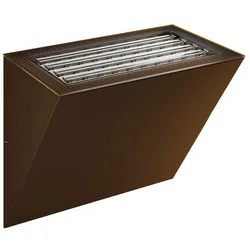 Comet Power Switch LED-Wandleuchte 40x90mm Cortenstahl, 10/20W, Triac-dimmbar, 2700K-4000K, IP65 - Beneito & Faure
