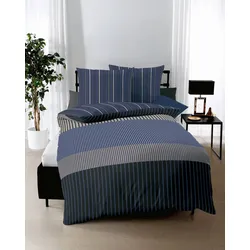 kaeppel Bettwäsche Satin Skyline blau 135x200 cm + 80x80 cm