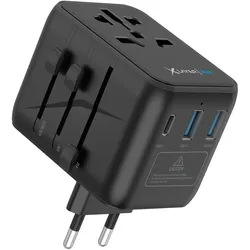 XLayer Reisestecker weltweit 20W schwarz