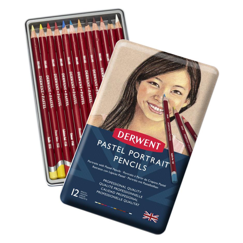 Derwent Portrait Pastel Pencil Set, 12 pieces (12x) (2300563)