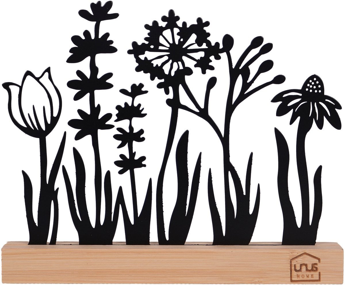 UNUS Bloemenweide standaard zwart voor lente en zomer decoratie
