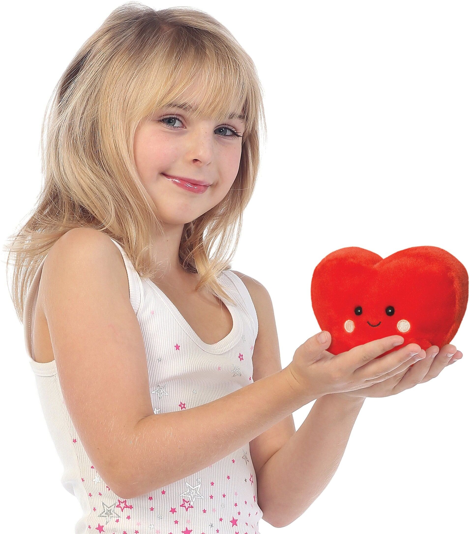Aurora: Palm Pals Amore Heart 5" Soft Toy - Red - 13 cm - Suitable for All Ages