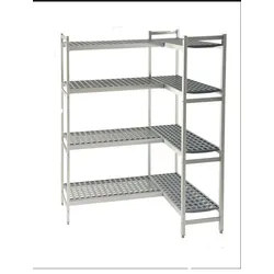 A&S Gastro Gastro Aluminium Kühlzellenregal, Regal, Lagerregal 659x370x1680+1005x370x1680mm