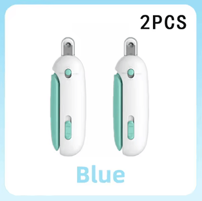 Inspire Picks TrimGuard Professional Pet Nail Clipper With Adjustable Safety Hole blue 2pcs