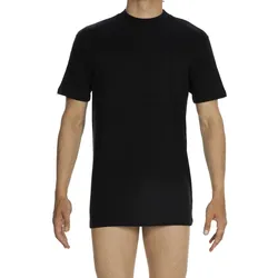HOM Herren T-Shirt Crew Neck - Tee Shirt Harro New, kurzarm, Rundhals, einfarbig schwarz / L