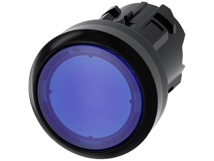 Siemens Sirius ATC - lichtschuiver, rond, blauw, momentaneo