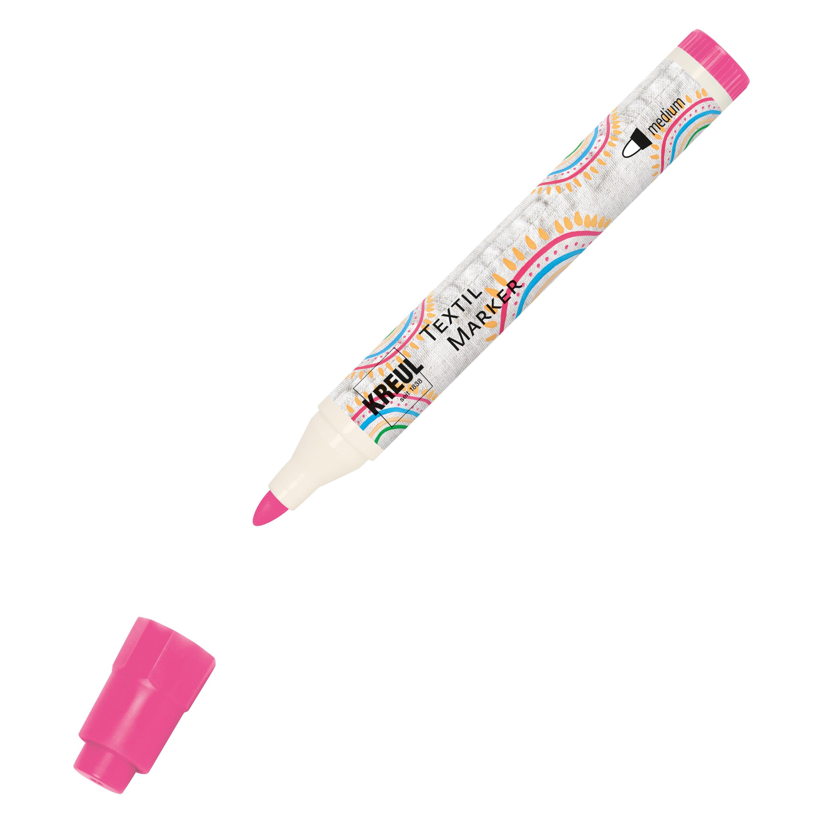 Kreul Textilmarker JAVANA "texi m"x medium", neonpink (1x) (90776)