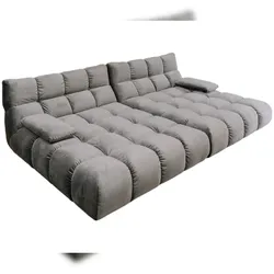 KAWOLA Big Sofa VIVIEN Velvet stone