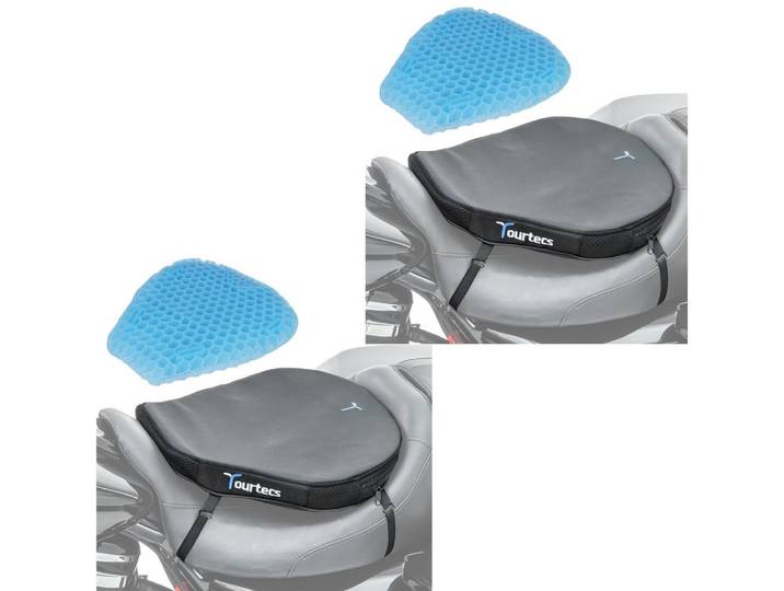 Tourtecs Sitzbank 2x Motorrad Sitzkissen Gel TPE / Gelkissen # L Sitzbank